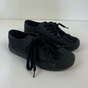 Polo by Ralph Lauren Black Lace-up Sneakers, 2